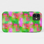 Gelb, rosa, abstrakt gestrichen, hell Case-Mate iPhone hülle (Rückseite (Horizontal))