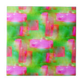 Gelb, rosa, abstrakt gestrichen, hell fliese (Vorderseite)