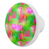 Gelb, rosa, abstrakt gestrichen, hell keramikknauf (Rechts)