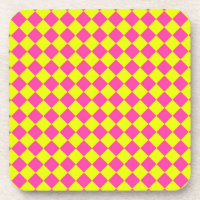 Gelb Rosa Diamant Schachbrettmuster