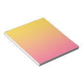 Gelb Rosa Farbe Notizblock (angewinkelt)
