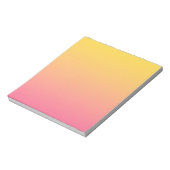 Gelb Rosa Farbe Notizblock (Rotiert)