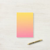 Gelb Rosa Farbe Post-it Klebezettel (Auf Schreibtisch)