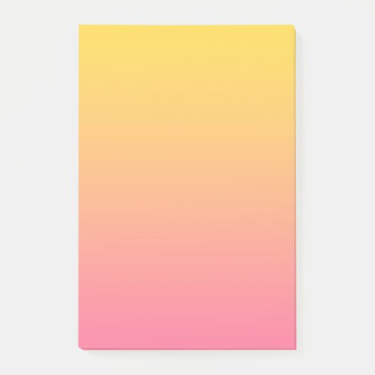 Gelb Rosa Farbe Post-it Klebezettel (Vorderseite)