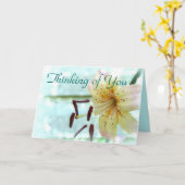 Gelb/Rosa Lily Denken Sie an Ihre Karte (Gelbe Blume)