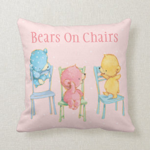 Gelb, rosa und Blau betrifft Stühle Kissen