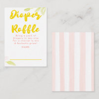 Gelb-rosa-Windel-Raffle-Baby-Shower-Tickets