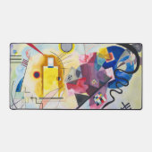 Gelb-rot-blau abstrakt Wassily Kandinsky Schreibtischunterlage (Vorderseite)