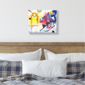 Gelb-Rot-Blau-abstrakte Malerei Leinwanddruck (Insitu (Schlafzimmer))