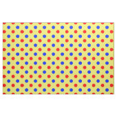 Gelb Rot Blau Punkte Design  Stoff (Fat Quarter (45,7 x 55,9 cm))
