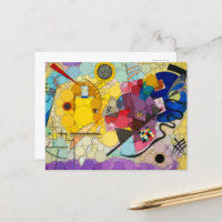 Gelb, rot, blau, unendlich Punkte - nach Kandinsky