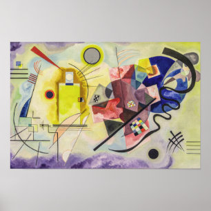 Gelb-Rot-Blau von Kandinsky Poster