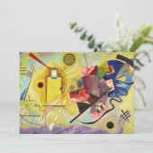Gelb-rot-blau von Wassily Kandinsky Dankeskarte (Stehend Vorderseite)