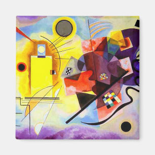 Gelb Rot Blau von Wassily Kandinsky Magnet