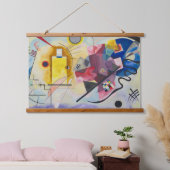 Gelb-rot-blau von Wassily Kandinsky Wandteppich Mit Holzrahmen (Schlafzimmer)