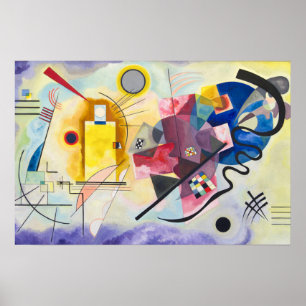 Gelb-Rot-Blau, Wassily Kandinsky Abstrakte Kunst Poster