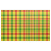 Gelb Rot Grün Kariertes Tartan Design  Stoff (Fat Quarter (45,7 x 55,9 cm))