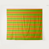 Gelb Rot Grün Streifen Muster   Wandteppich (Vorderseite (Horizontal))