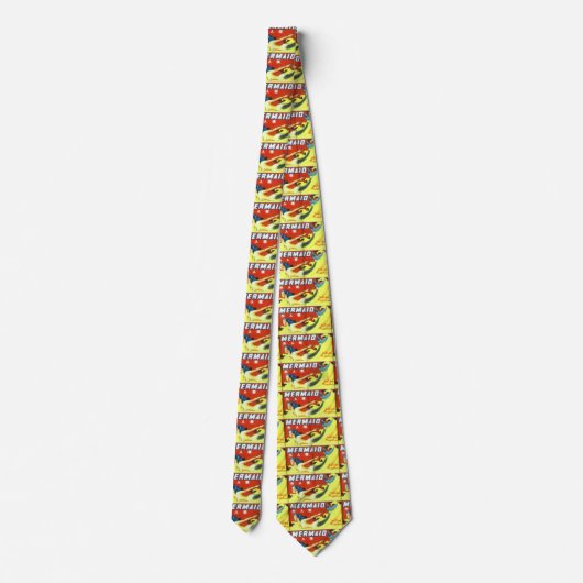 Gelb/Rot-SchwimmMeerjungfrau-Krawatte Krawatte (Rückseite)