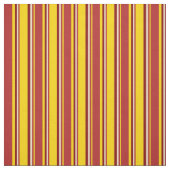 Gelb, Rot, Tan und Maron Lined/Strickmuster Stoff (Muster)
