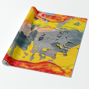 Gelb, rot und grün geschenkpapier