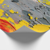 Gelb, rot und grün geschenkpapier (Ecke)