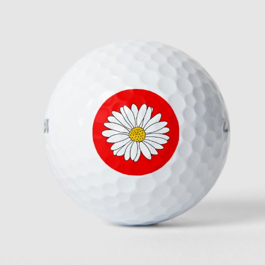 Gelb, rot und weiß golfball (Vorderseite)