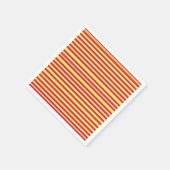 Gelb, Rotfrühlingssmotiv Lines Napkins Serviette (Ecke)