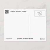 Gelb schattierte Flicker-Koordinaten Postkarte (Rückseite)