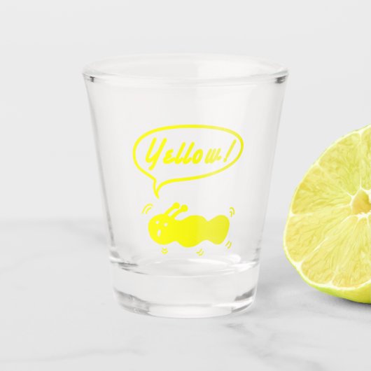 Gelb! Schnapsglas (Vorderseite)