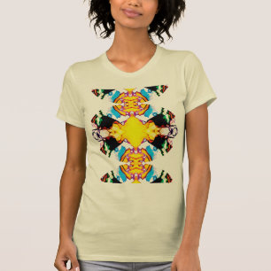 Gelb Schwarz Blau Grün Südwesten Erweiterter Manda T-Shirt