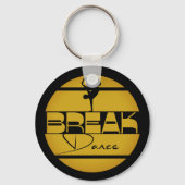 Gelb schwarz Breakdance Schlüsselanhänger (Vorderseite)