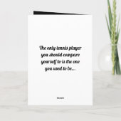 Gelb-schwarz, einfache Tenniskarte, anpassbar Karte (Rückseite)