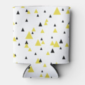 Gelb-Schwarz-Geometrisches Muster kann kühler sein Dosenkühler (Vorderseite)