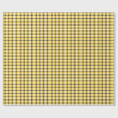 Gelb, Schwarz, Kariert Geschenkpapier (Flach)