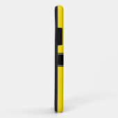 Gelb, Schwarz, Name Monogramm Case-Mate iPhone Hülle (Hinten/Rechts)