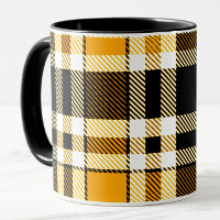 Gelb Schwarz Weiß Flanell Karomuster Design