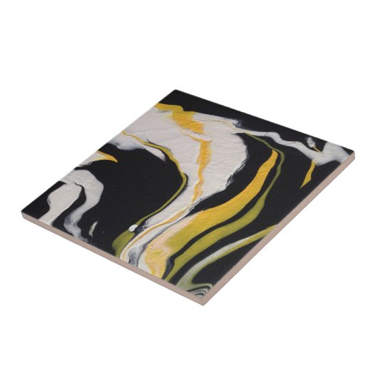 gelb, schwarz, weiß fliese (Seite)