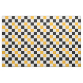 Gelb Schwarz Weiß Karomuster Design  Stoff (Fat Quarter (45,7 x 55,9 cm))