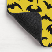 Gelb & Schwarze Fledermäuse Halloween Mousepad (Ecke)