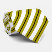 Gelb-schwarze Streifen Krawatte (Gerollt)