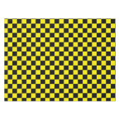 Gelb-schwarze Tablette Tischdecke (Vorderseite (Horizontal))