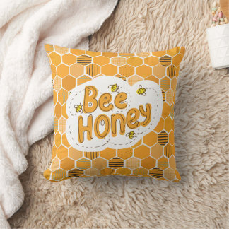 Gelb Schwarzer Bienenhonig Kissen