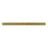 Gelb-schwarzer Scheckendruck Satinband (Vorderseite)