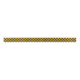 Gelb-schwarzer Scheckendruck Satinband