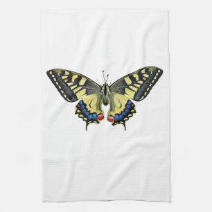 Gelb-schwarzer Schmetterling    Geschirrtuch