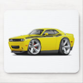 Gelb-Schwarzes Auto 2009-11 Herausforderer Mousepad (Vorne)