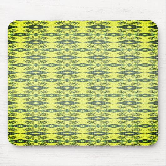 Gelb-schwarzes Muster  Mousepad (Vorne)