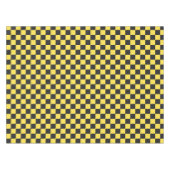 Gelb-schwarzes Schachbrettmuster Tischdecke (Vorderseite (Horizontal))
