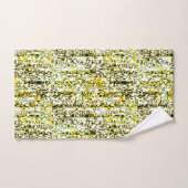 Gelb-Set und Schwarz-Cheetah Badhandtuch Set (Handtuch)